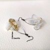 boucles oreilles artisanales blanches legeres