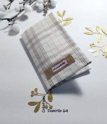 porte-chéquier avec rangement cartes en tissu enduit rayures